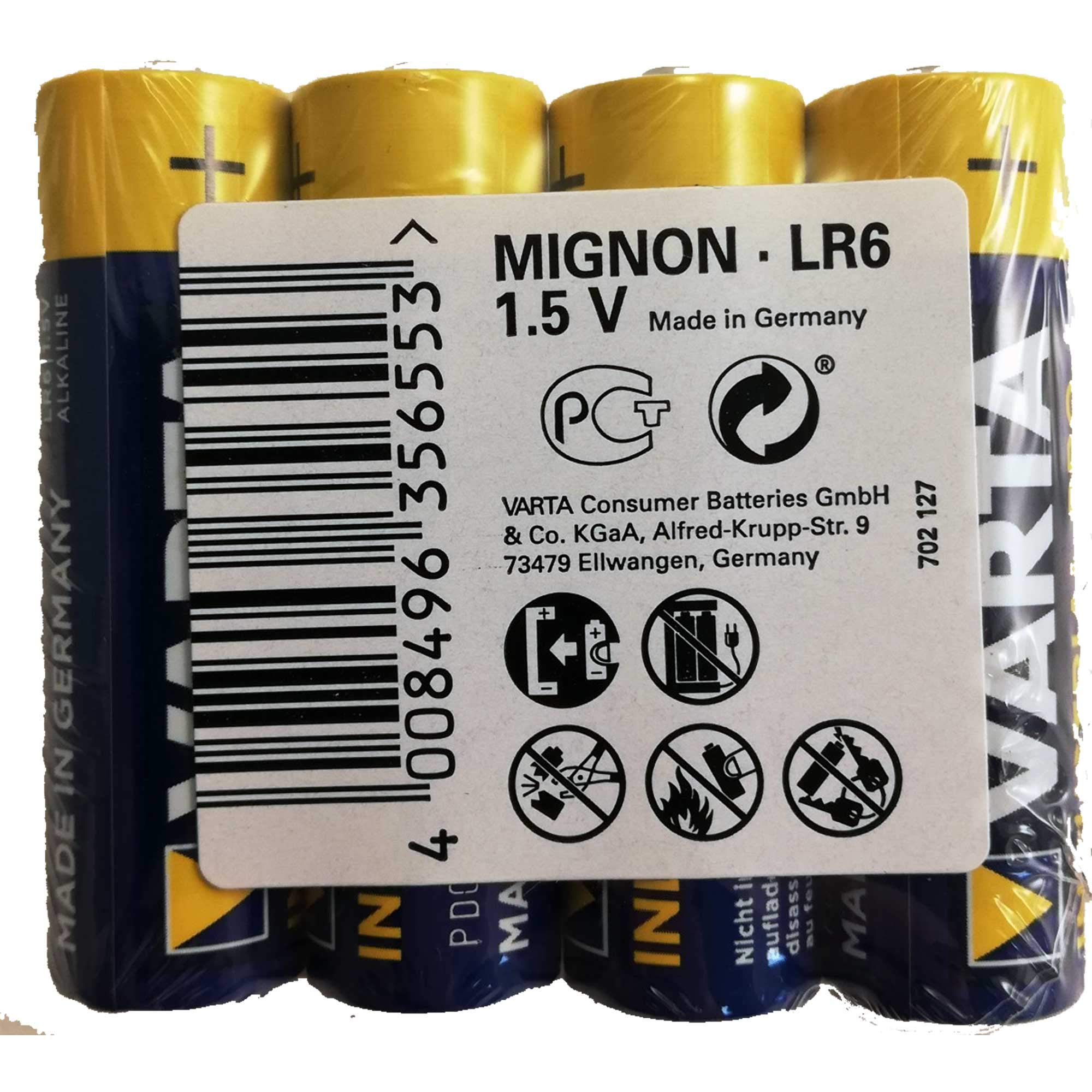 VARTA Lot de 120 piles alcalines 4006 AA/LR6 1,5 V