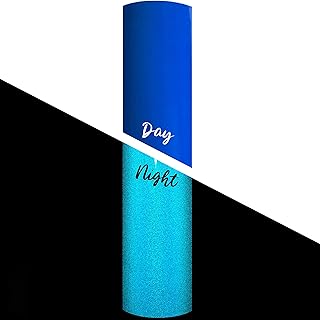Turner Moore Edition Reflective Blue Vinyl for Cricut, 12" x 4 FT Roll, Reflective Permanent Vinyl for Crafts, Decals, Bikes, Motorcycles, Helmets, Mailbox, Reflective Tape (4 FEET, Blue)