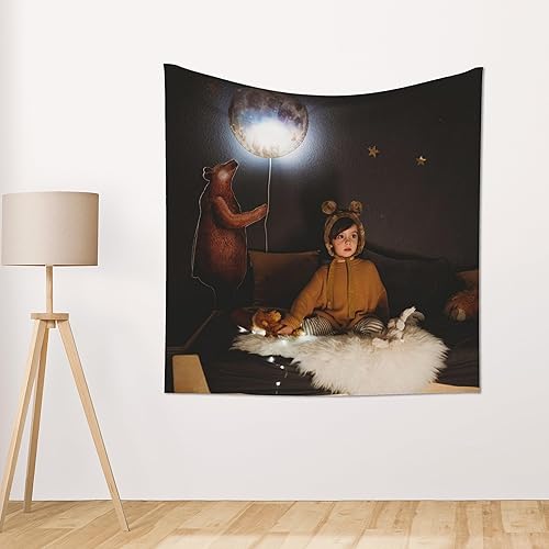 Miniatura 6 de GOOESING Tapiz personalizado para cargar imágenes de boda, amor, recuerdo familiar, tapiz personalizado para el Día de la Madre, Día del Padre,