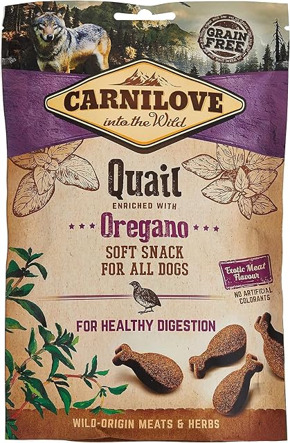 Carnilove Crunchy Snack Quail & Oregano, Premios para Perro, 200G - 200 gr