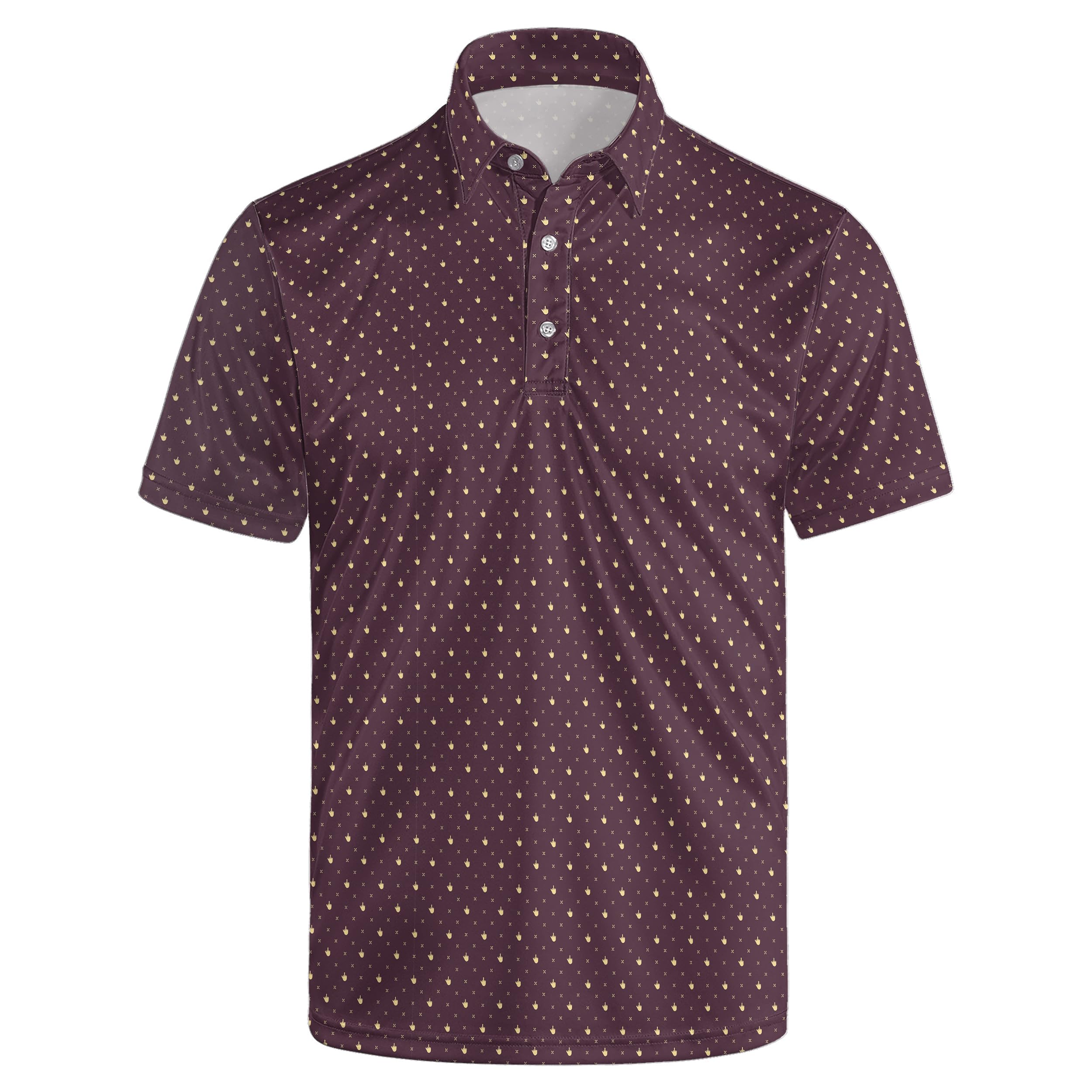 Mens Funny Golf Polo Shirts Short Sleeve Quick Dry Polo Shirts