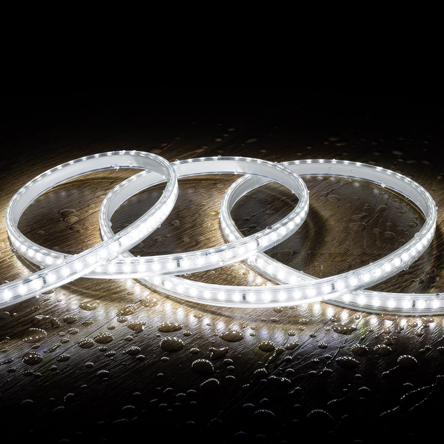 LEDKIA Tira LED Regulable 220V SMD 120 LED/m Color 8.5W/m Ancho 12mm Corte