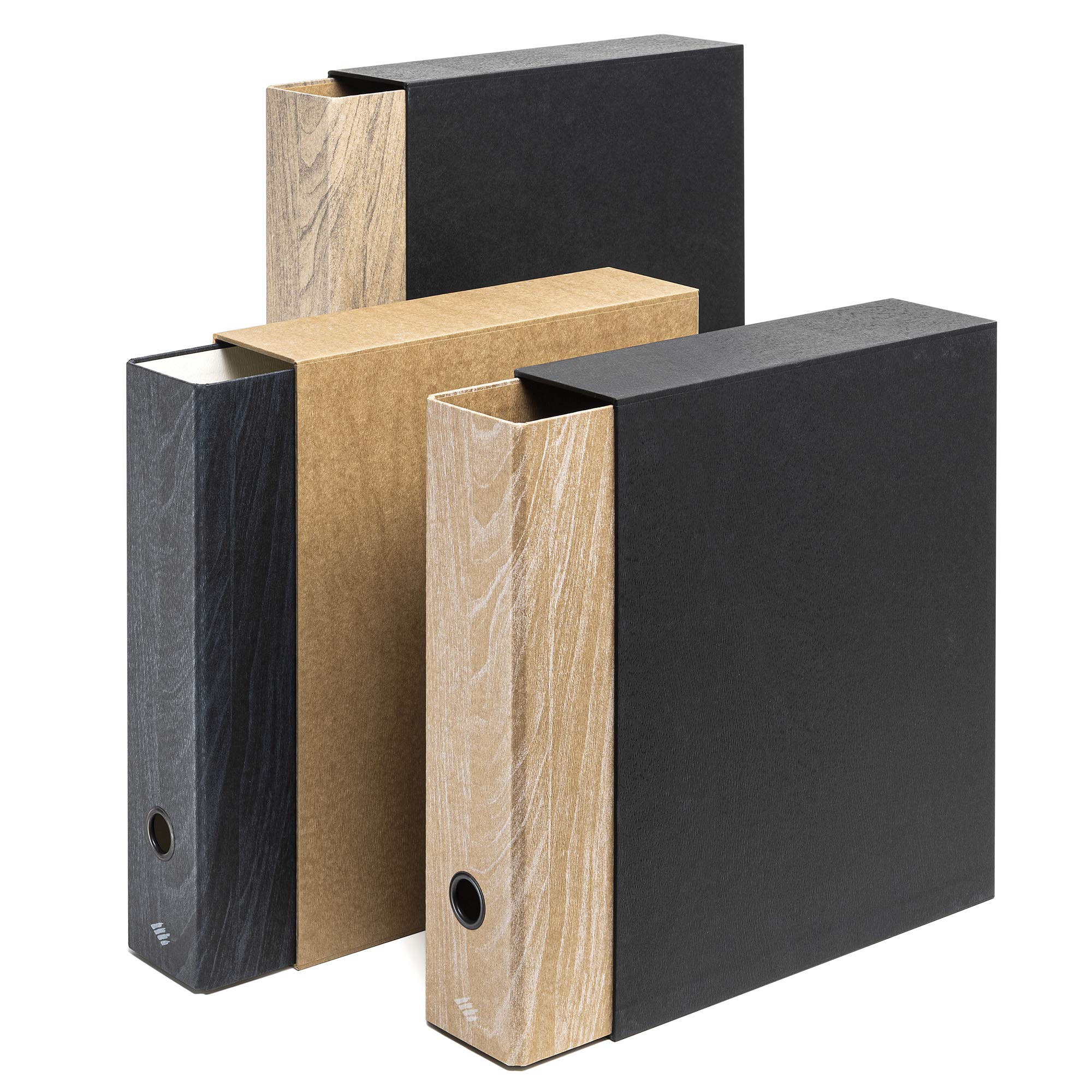 RIPLAST Registratore con custodia Wood - 29x34 cm - dorso 8 cm