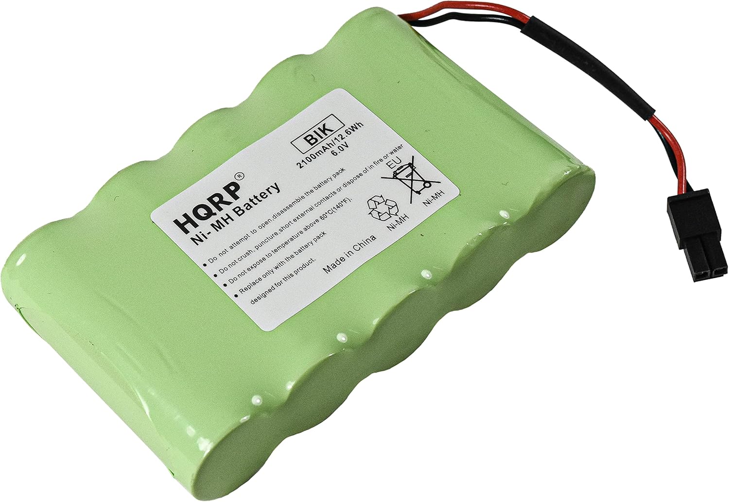 HQRP Backup Battery Compatible with GE Interlogix Simon Xti XTi-5 Security System 600-XTI-BAT A2100Mah 6V Wireless Control Panel