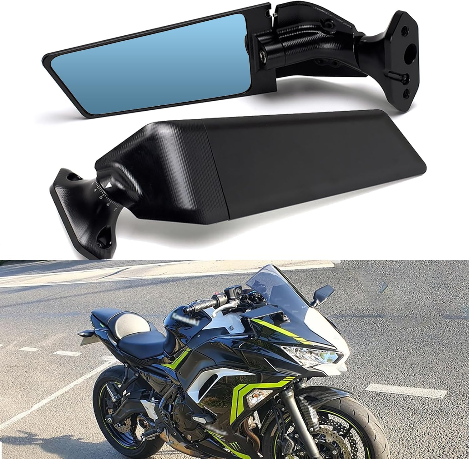 XINGWU PRO Rearview Mirrors Adjustable Stealth Mirror Anti-glare