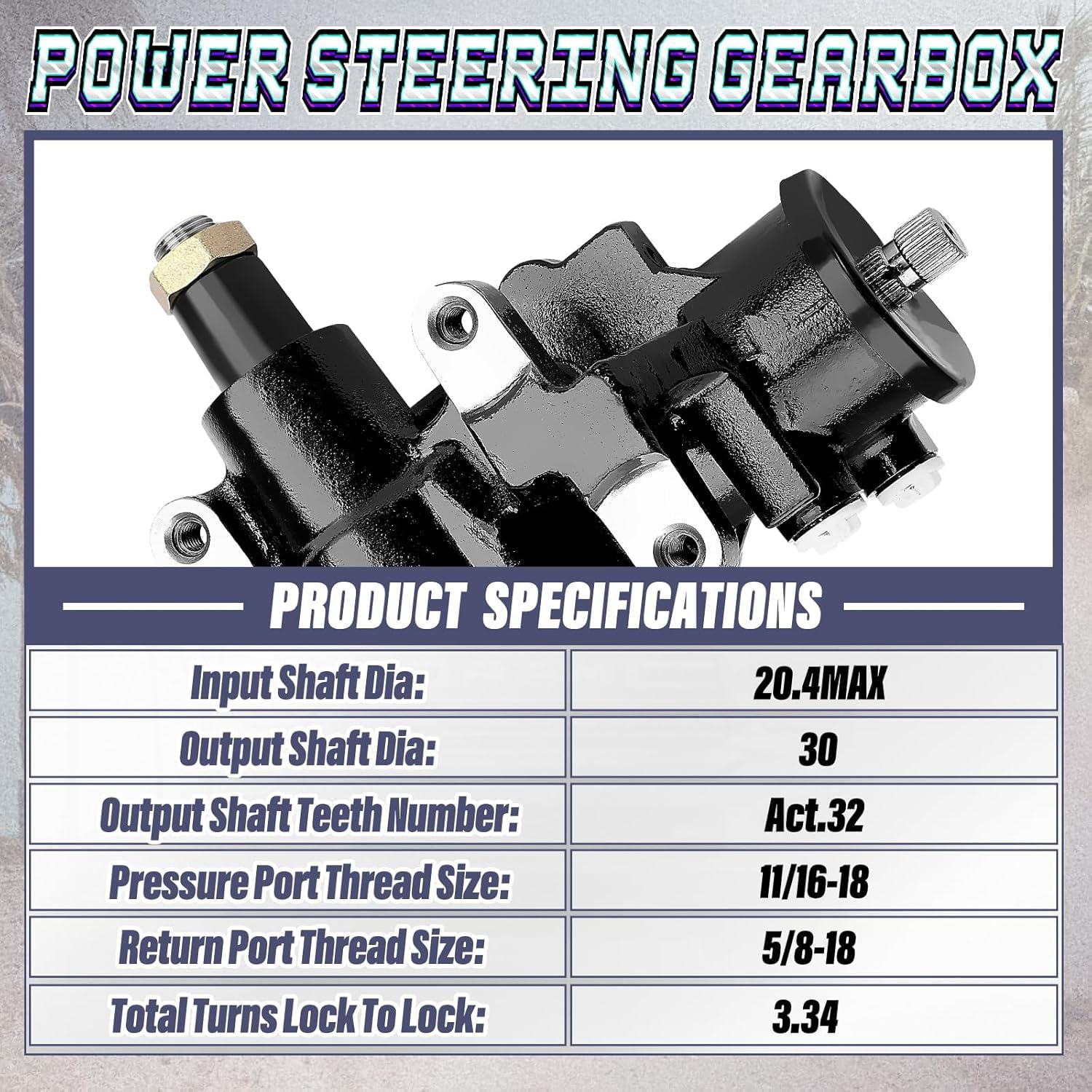 27-7501 Complete Power Steering Gear Box Fit for Chevry Blazer, C10, C10 Pickup, C10 Suburban, K5 Blazer 1968-76 | Fit for Dodge D100, Pickup,Ramcharger,W300,1972-77 | Fit for GMC C15 Suburban