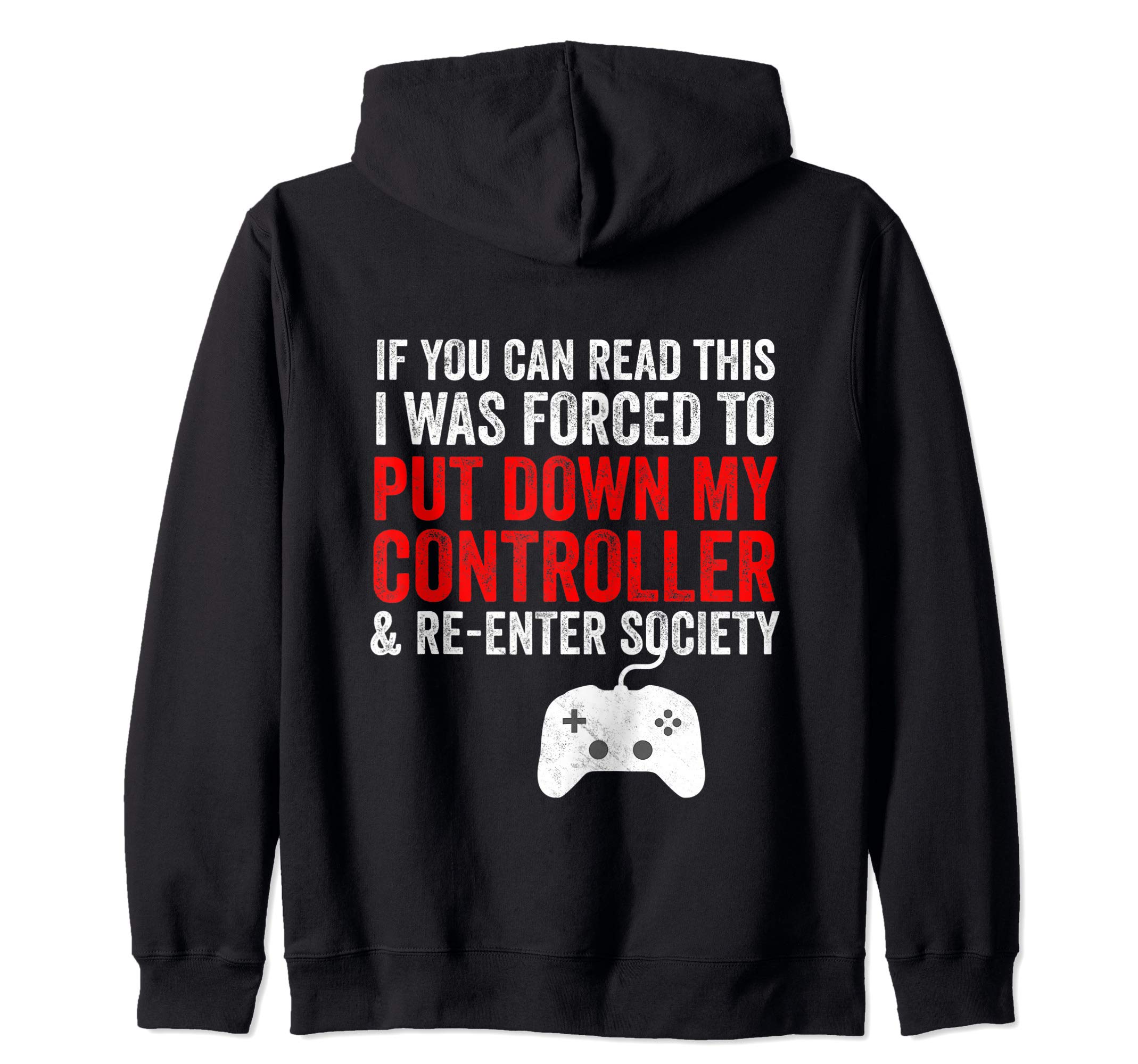 Funny Video Game Gift for Gamer | Computer Gaming Joke Zip Hoodie