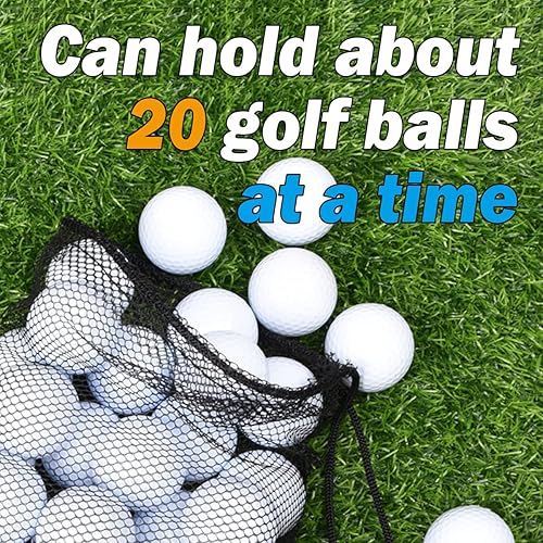 Miniatura 10 de SAEBEL Bolsas de malla con cordón duradero para pelota de golf, pickleball, tenis, béisbol, gimnasio, equipo de natación