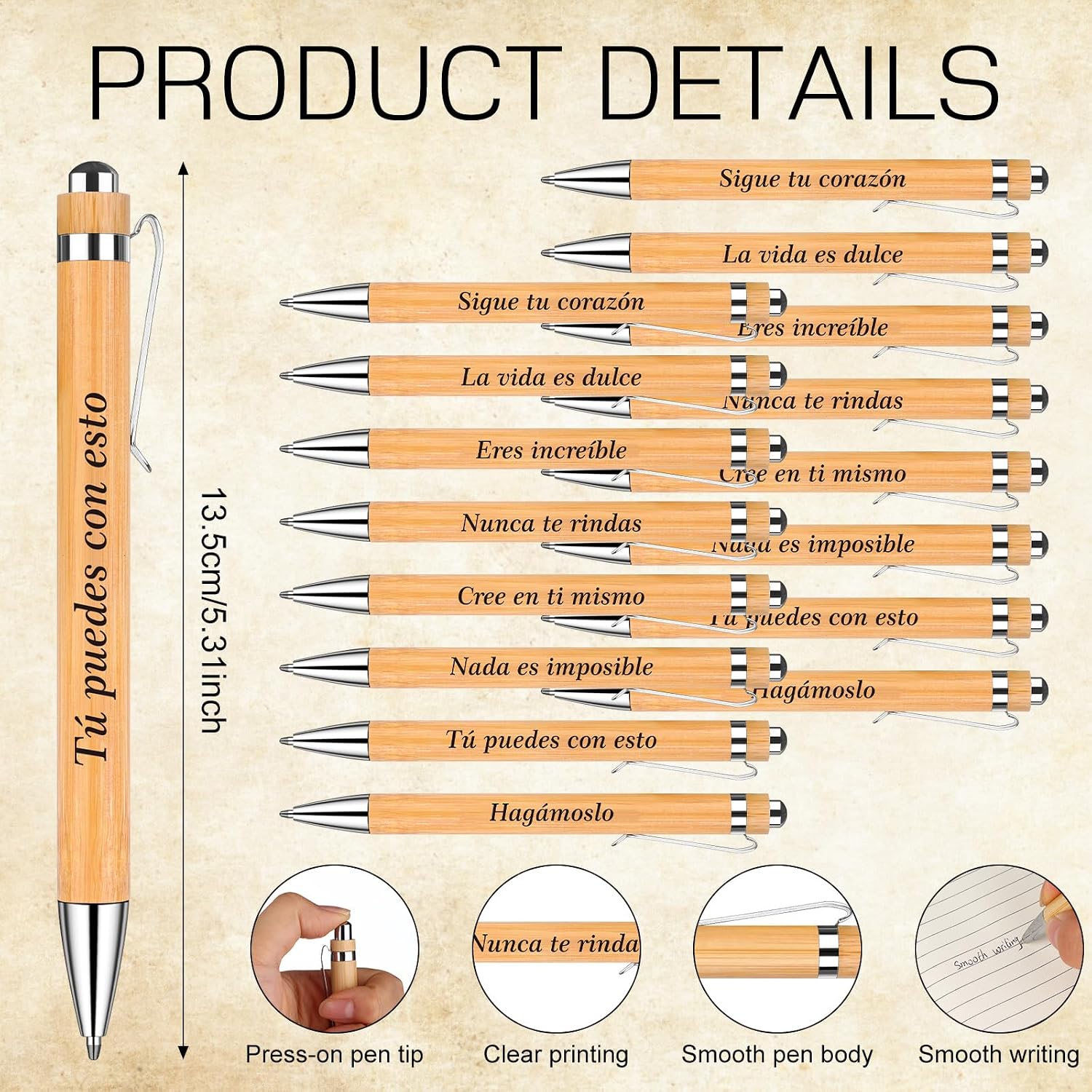 48Pcs Spanish Employee Appreciation Gift Inspirational Gifts Bulk Spanish Gifts Coworker Gifts Bulk Inspirational Notebooks Notepad Mini Journal with Ballpoint Pen for Team Staff Office