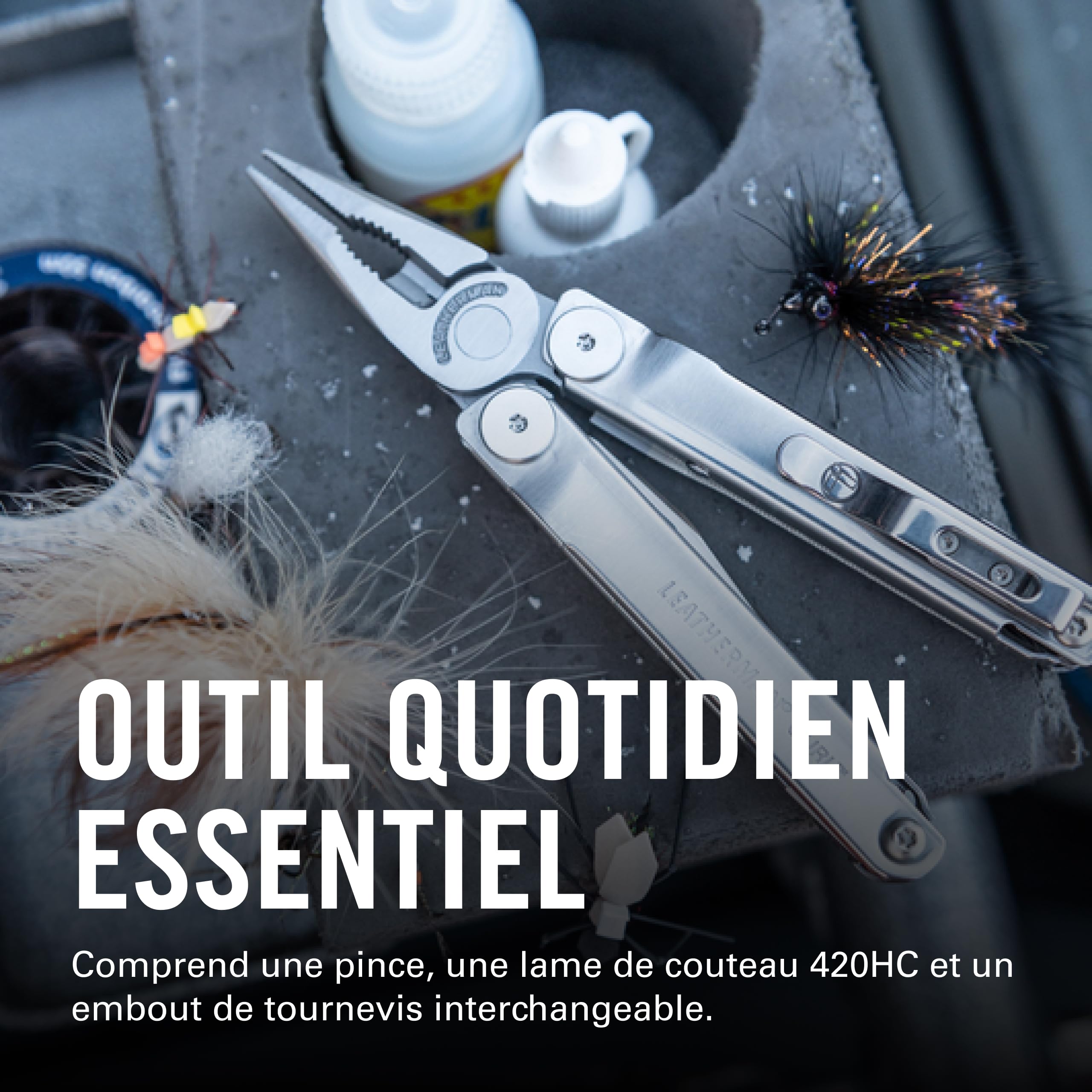 Leatherman Curl Outil Multifonction, Acier Inoxydable | 15 Outils pour l'Extérieur et le Camping