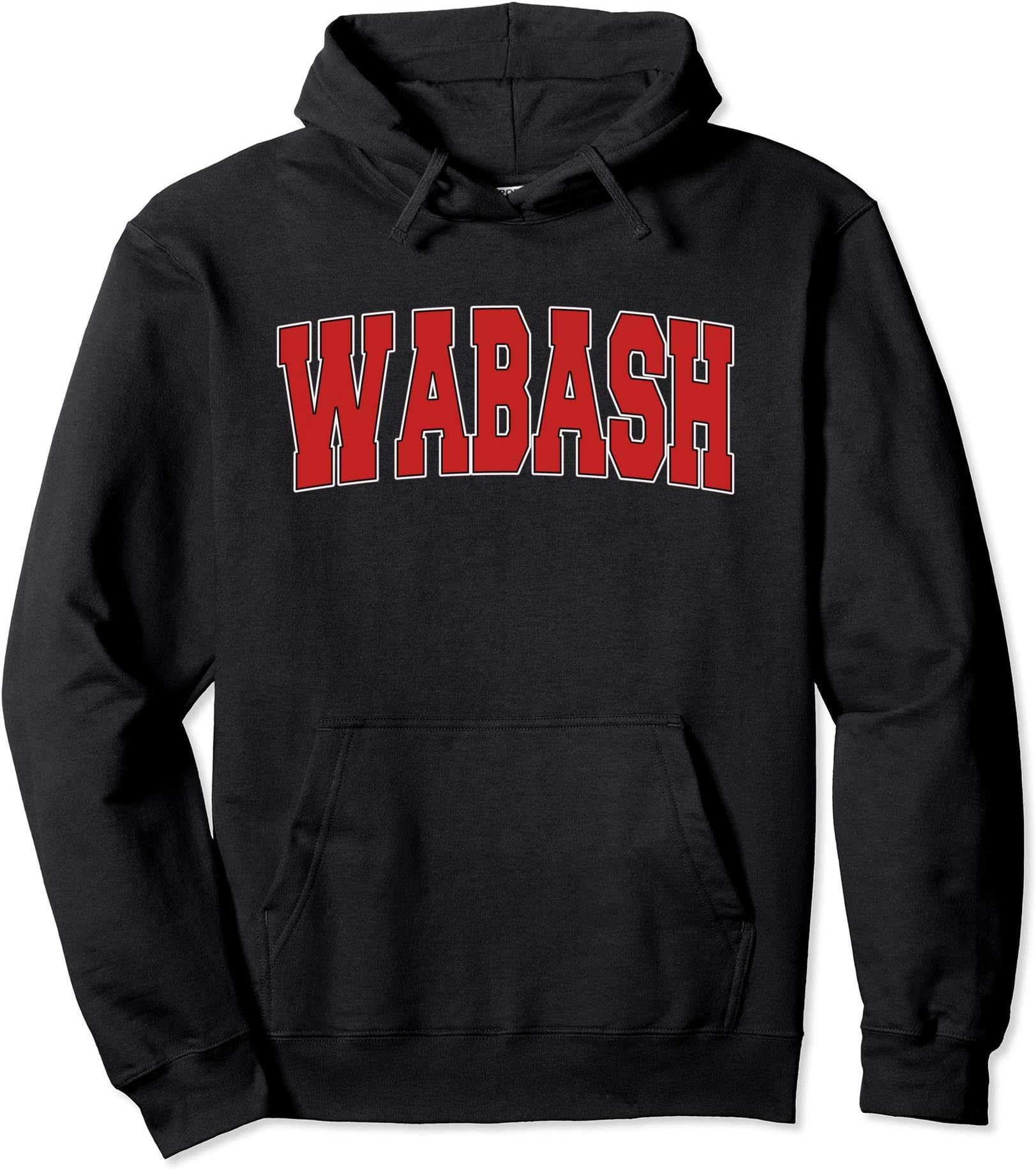 WABASH IN INDIANA Varsity Style USA Vintage Sports Pullover HoodieOEKO-TEX STANDARD 100