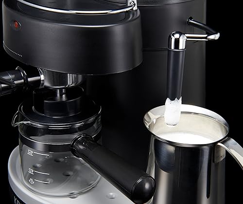 Miniatura 6 de KRUPS XP100050 Máquina de café expreso de vapor con boquilla de espuma para capuchino, negro