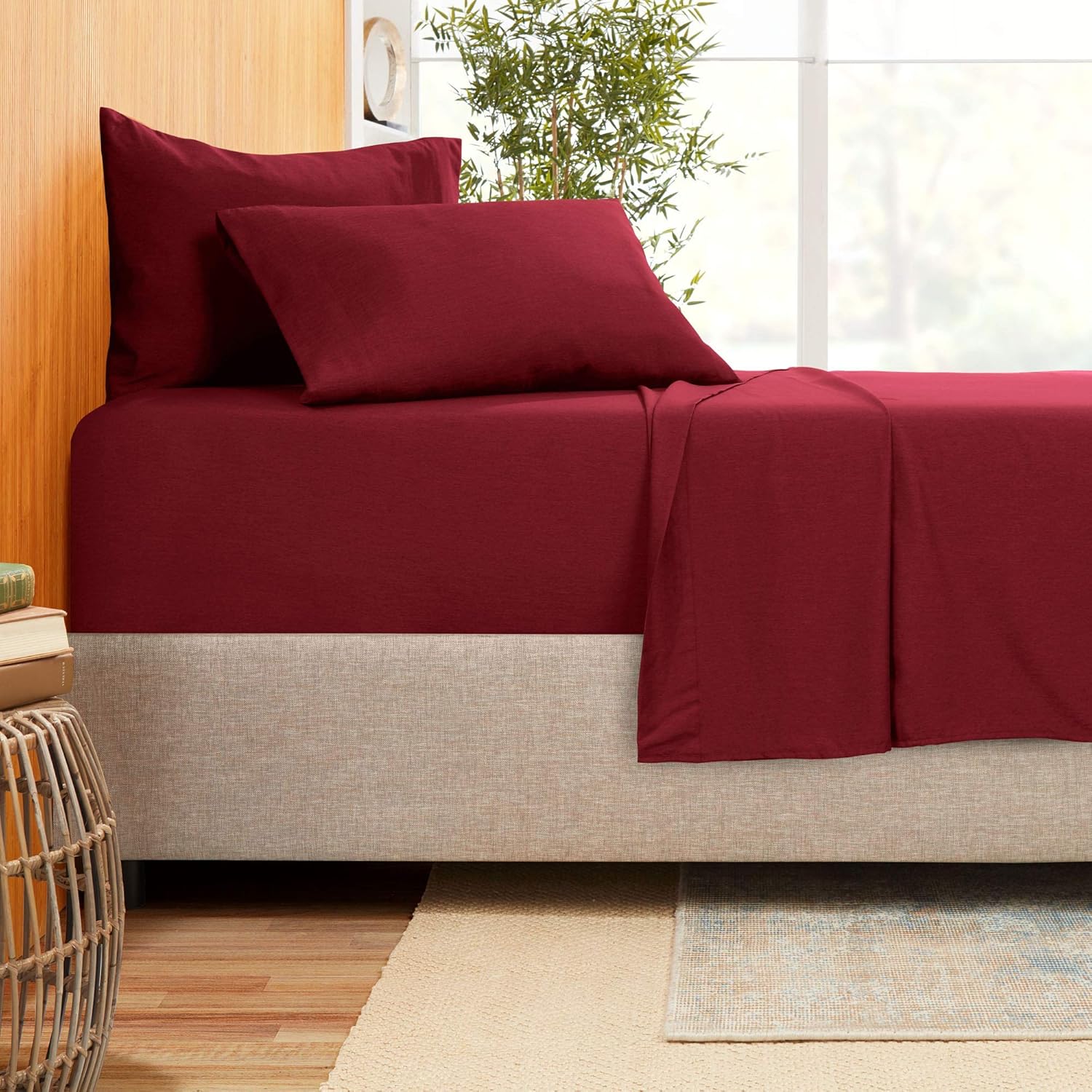 TheSignature 4Pcs Bed Sheets Set,100 Egyptian Cotton