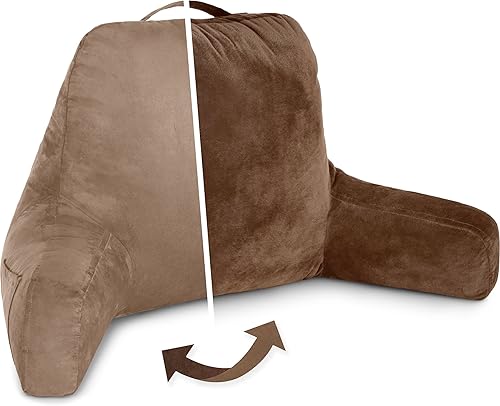 Miniatura 39 de Almohada Husband Chocolate, Almohada de lectura original para descanso en cama o silla, cojín grande de espuma viscoelástica triturada para el