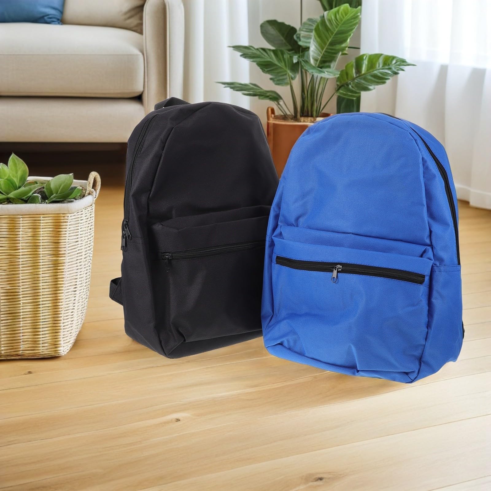Zaini da Lavoro Casual Oxford 2 Pezzi, Zaino da Viaggio da 17 Pollici con Design Ergonomico e Ampio Scomparto per Laptop, Uso Quotidiano e Scolastico
