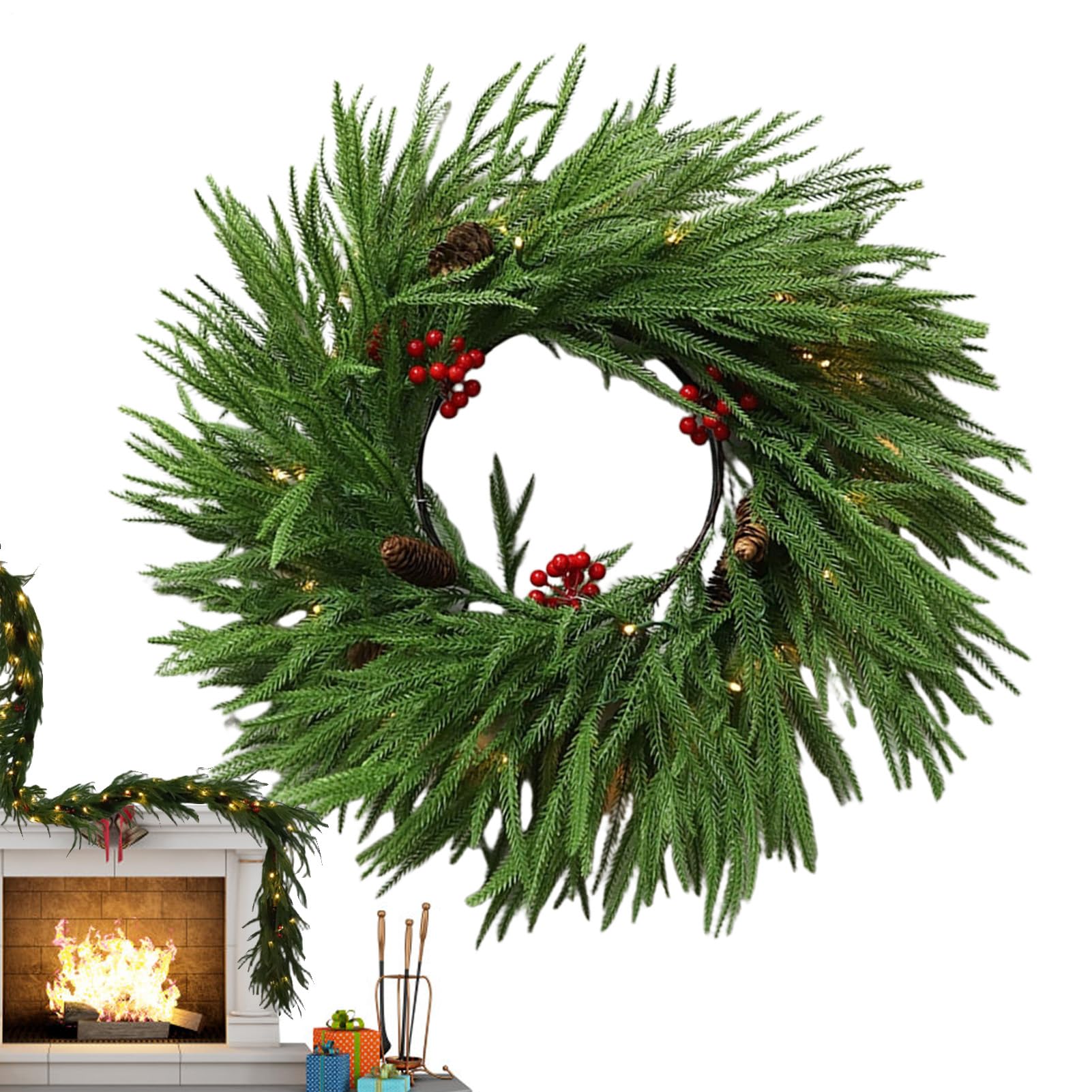 Décoration de Noël avec lumières pour réchauffer l'ambiance familiale