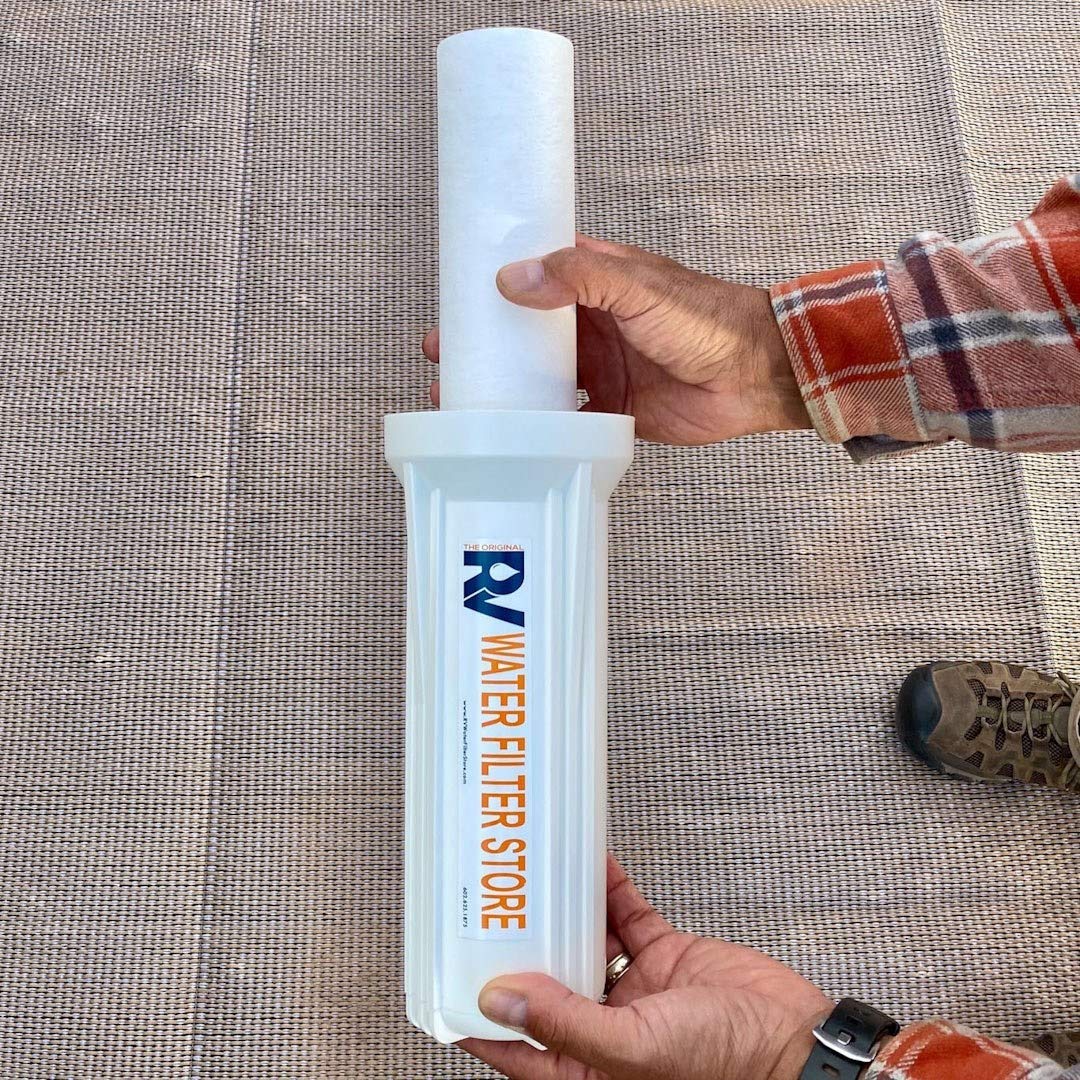RV Water Filter Store Essential System Water Filtration + Anti-Scale Filter for Advanced Premium Drinking Water, 3 Stage : Automotive