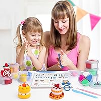 Vista 6 de Air Dry Clay for Kids, 12 Boxes Modeling Clay Kit, DIY Molding Clay with Sculpting Tools and Tutorial, Ultra Light, Safe & Non-Toxic, Valentines