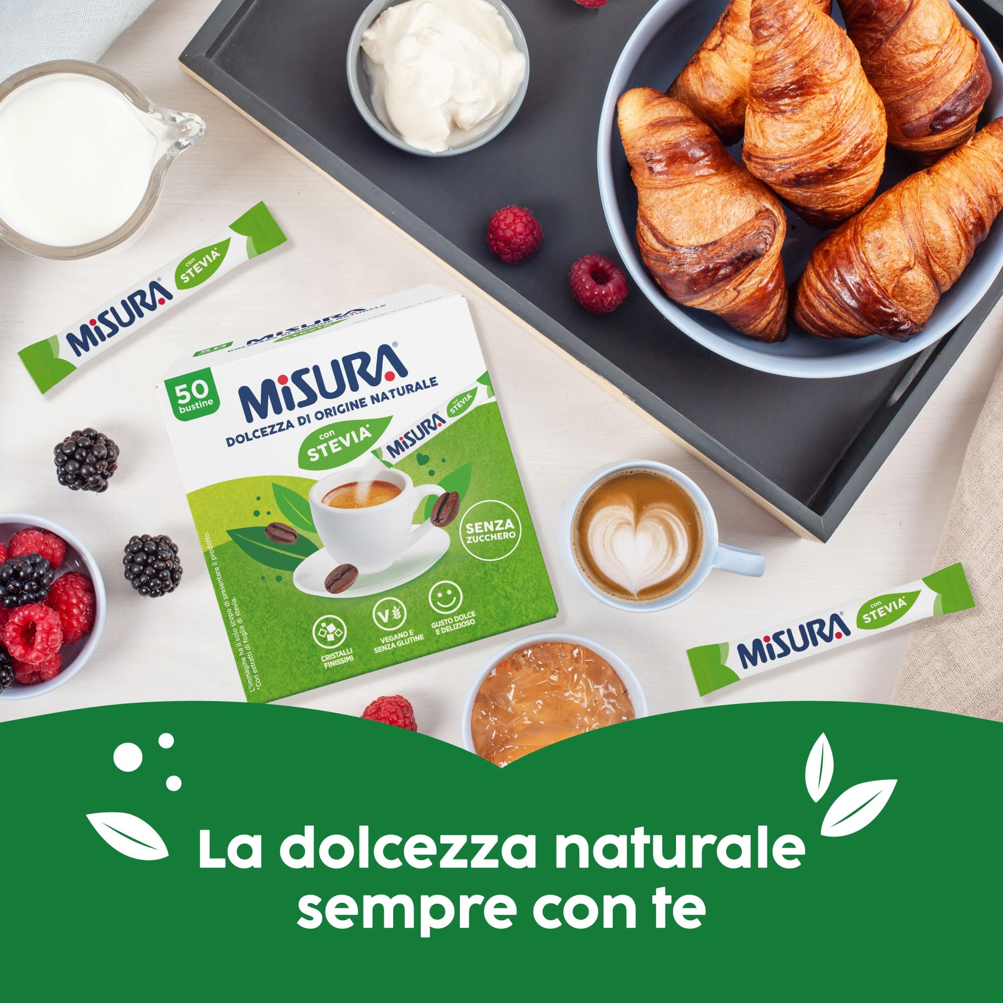 Misura Stevia in Bustine, Cristalli Finissimi, Multipack 12x50