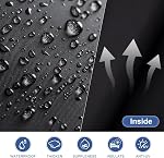 Kayme Housse de voiture personnalisée pour Ford Mustang, Chevy Camaro, Windproof mis à jour & 100% Imperméable. Couverture extérieure complète tout-temps Rain Sun Snow Protecteur avec fermeture à glissière et serviette.