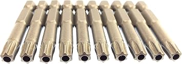 ABS10TS30PB TORX TS30 Security Screwdriver Drill Power Bit 10 Pack