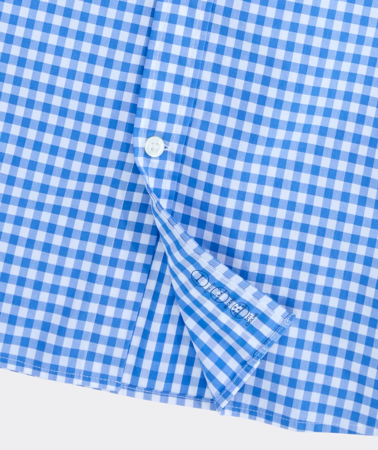 vineyard vines Men's Skysail Gingham Performance Cotton Shirt