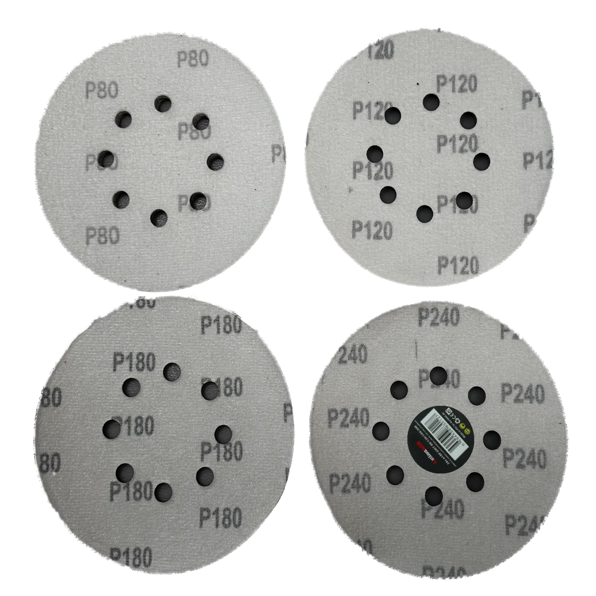 20 Dischi Abrasivi Per Levigatrice Orbitale 150 Mm - Grana 80/120/180/240 - Foto 6