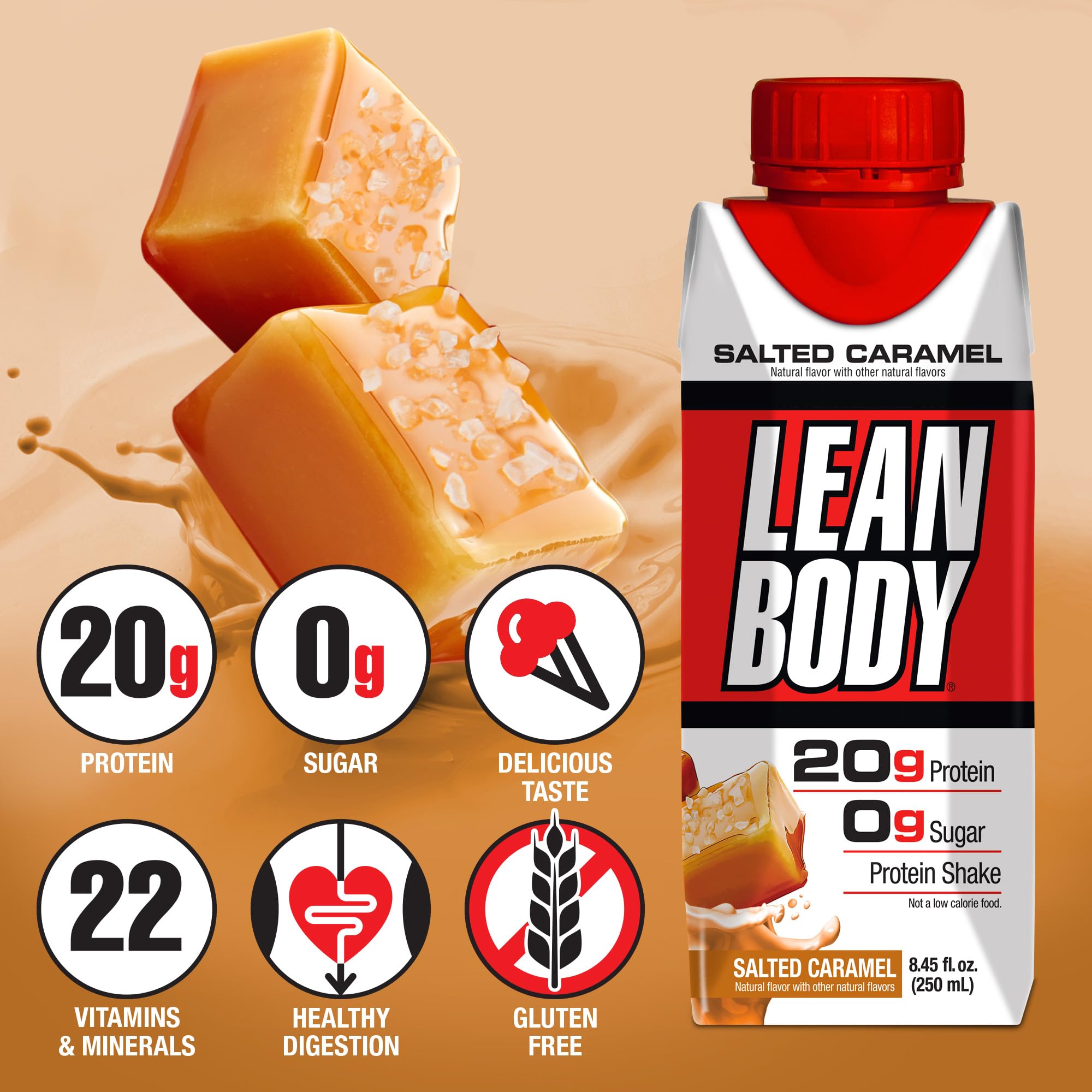 Amazon.com: Lean Body Ready-to-Drink Salted Caramel Protein Shake