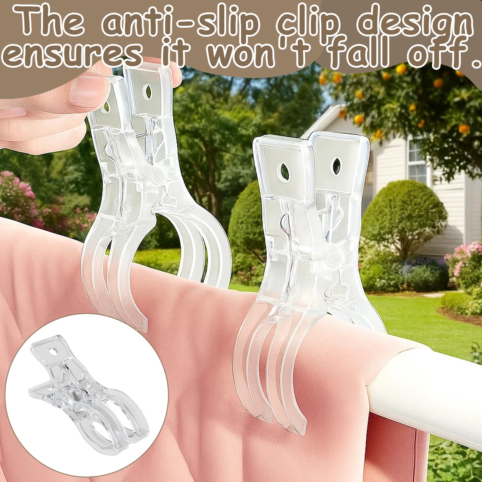 niusility 10pcs Balloon Arch Clips, Large Spring Clips, Transparent Spring Clamps, Plastic Heavy Duty Clamps - Image 6