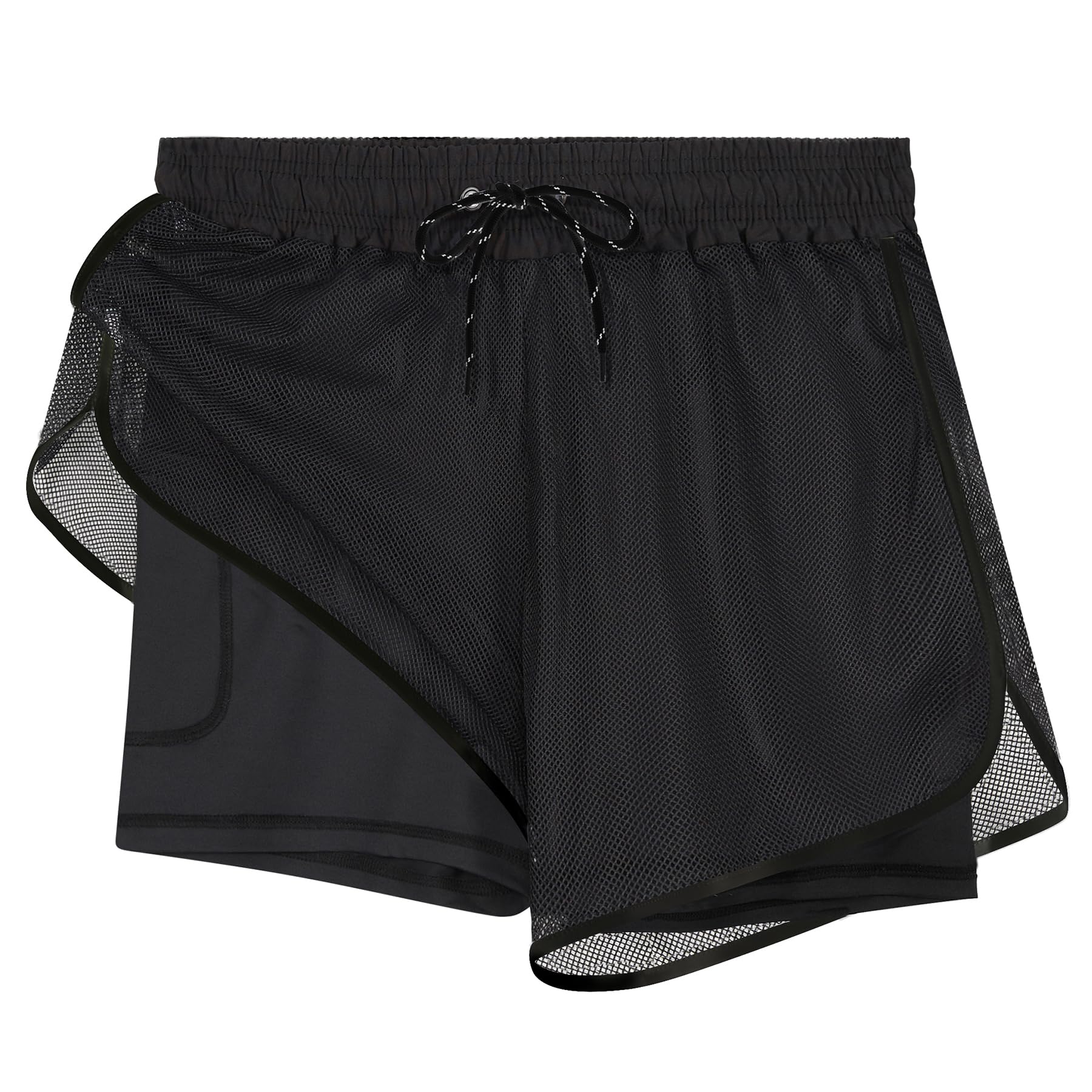 APTRO Damen Badeshorts Badehose Schwimmshorts Beach Strand Surf Shorts mit Innenhose