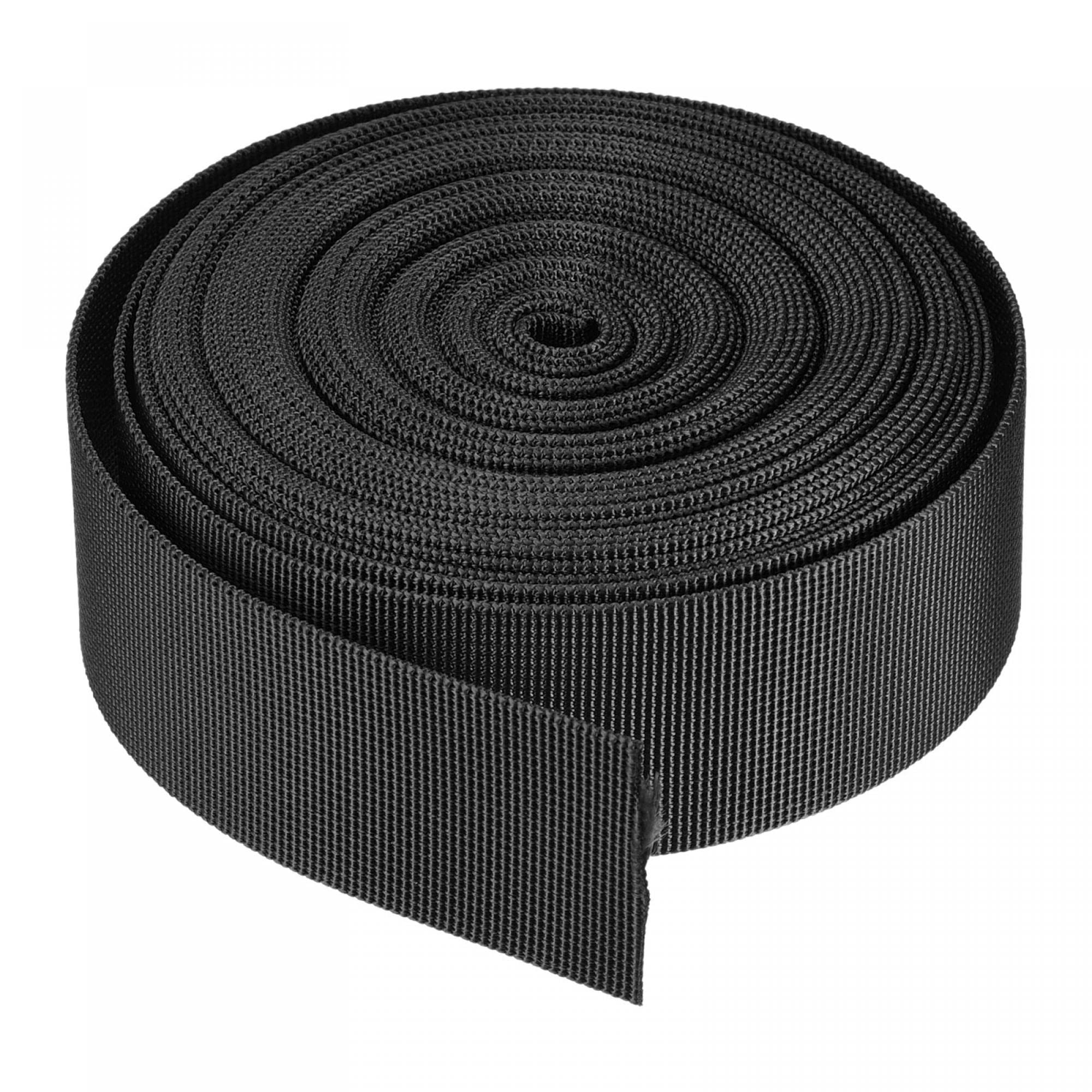 Sangle Plate Nylon Noire 38mm (1.5 Pouce) – 10 Yards (9,14 M) Pour Sac, Bagagerie, Uxcell