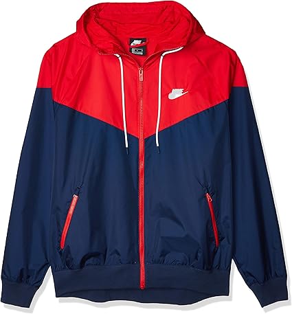 nike windrunner red blue