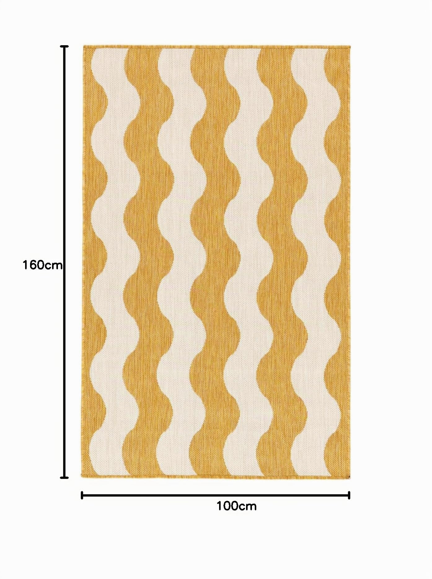 RugVista Mare Alfombra Interior y Exterior, Rectangular, 100 x 160 cm | Modernas, Pelo corto, Lavado a mano, Oeko-Tex 100, Resistente a los rayos UV, Cocina, Patio