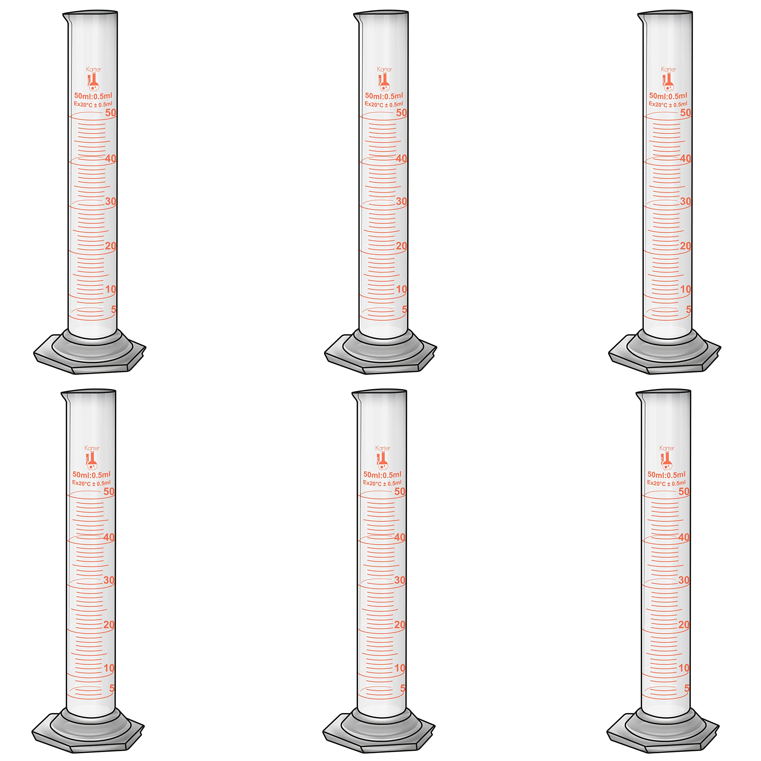 Borosilicate Graduated Cylinder - 1000ml -12
