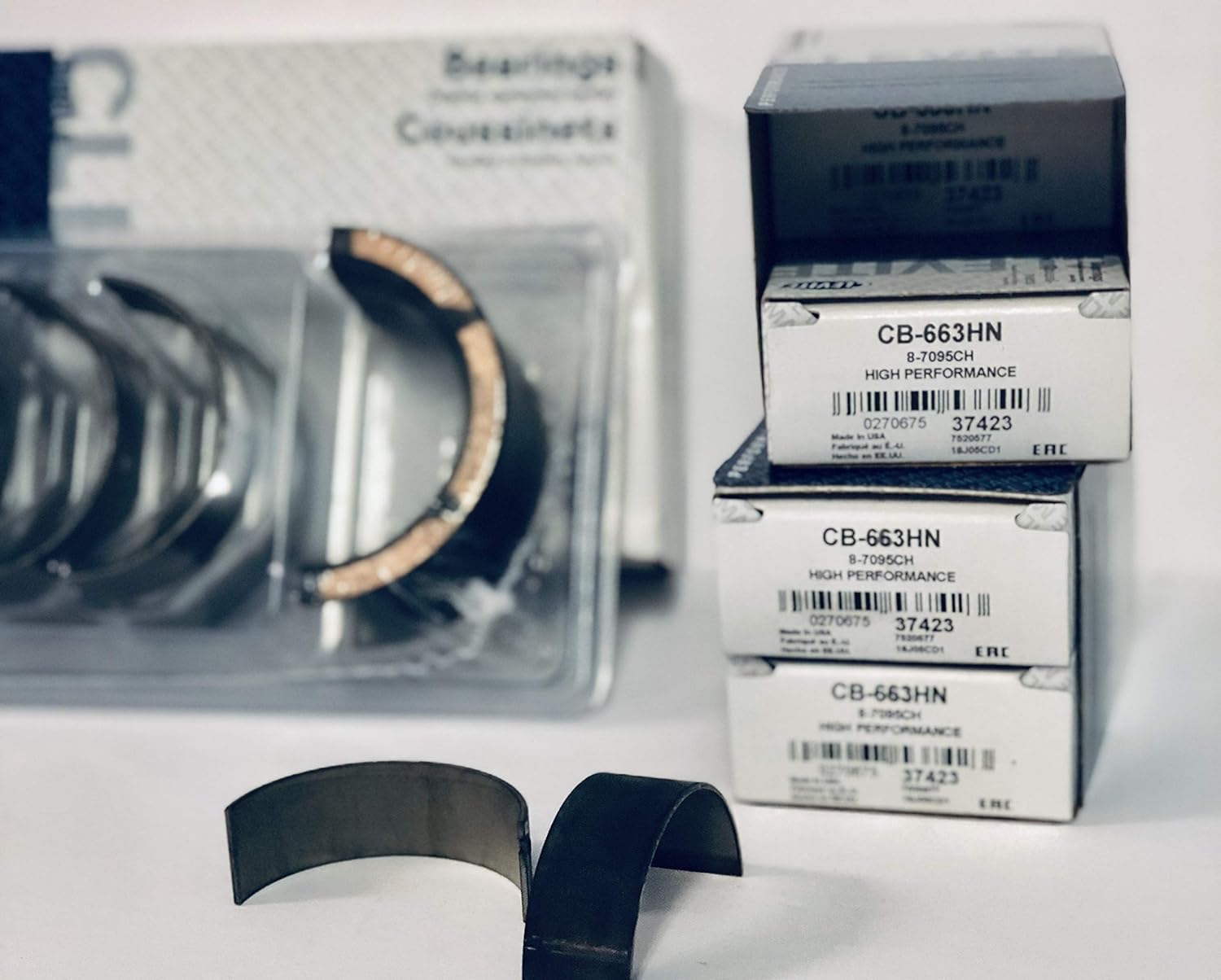 Clevite H Series Standard Size Rod & Main Bearing Set Compatible with 400 Chevy SB.