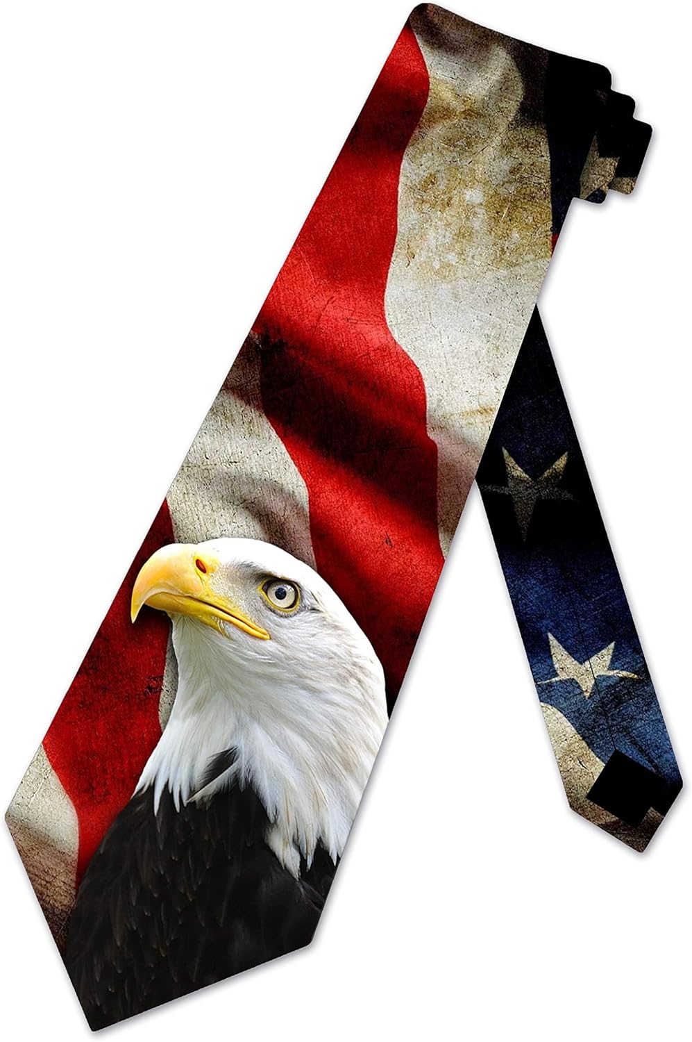 Three Rooker Flag Ties Mens Patriotic Eagle Necktie