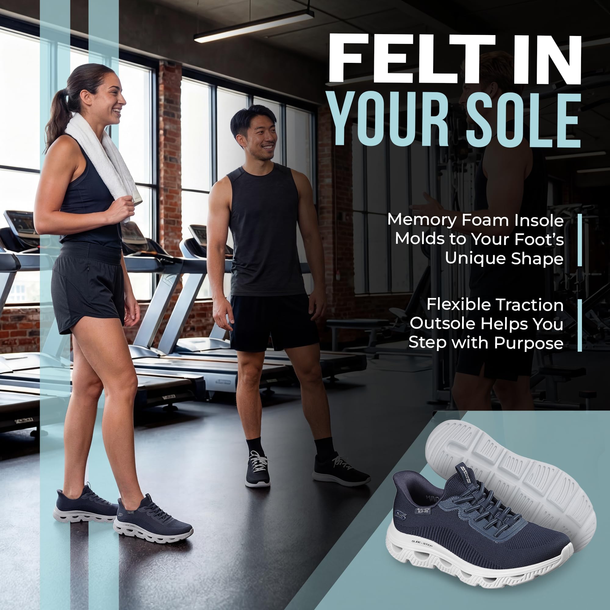 Skechers Glide Step ARC Waves - Hands Free Slip-ins ZapatillasMujer