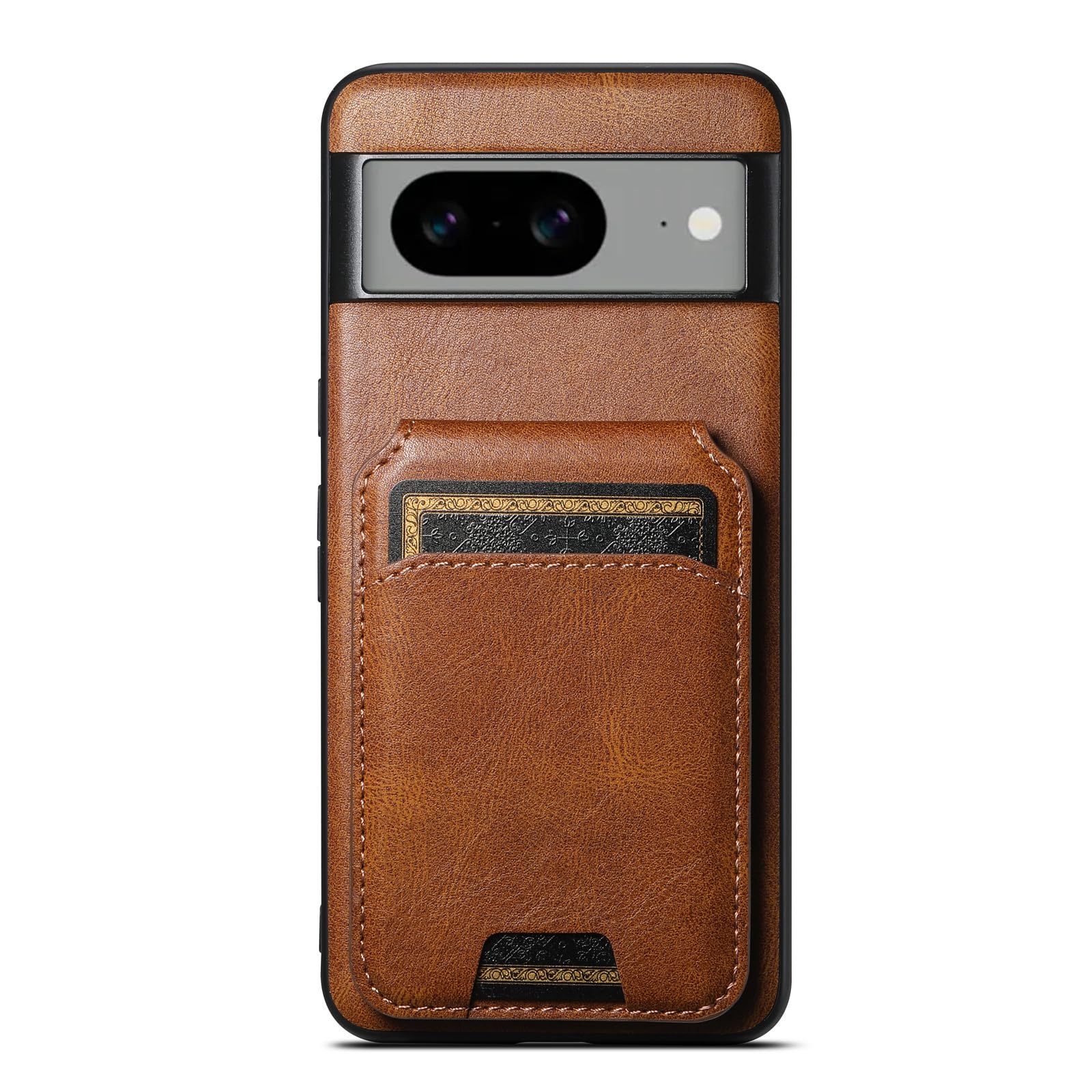 Custodia A Portafoglio In Vera Pelle Per Google Pixel 8 Pro - 2 In 1 Staccabile, Magnetica, 3 Slot, Nero