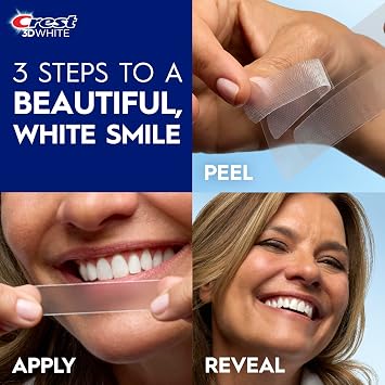Crest 3D Whitestrips Age Renewal, 3D White, Teeth Whitening Strip Kit, 48 Strips (24 Count Pack), Crest Teeth Whitening Strips, Teeth Whitening Kit
