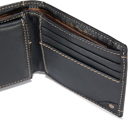 Miniatura 5 de Carhartt carteras billetera y pasaporte para hombre duradera billetera plegable disponible en cuero y lona