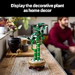 LEGO Botanicals Lucky Bamboo ensemble de construction - Plante artificielle pour décoration intérieure, adultes à partir de 18 ans - Cadeau pour la Saint-Valentin pour lui - Décoration de plante artificielle pour table, bureau, bureau - 10344