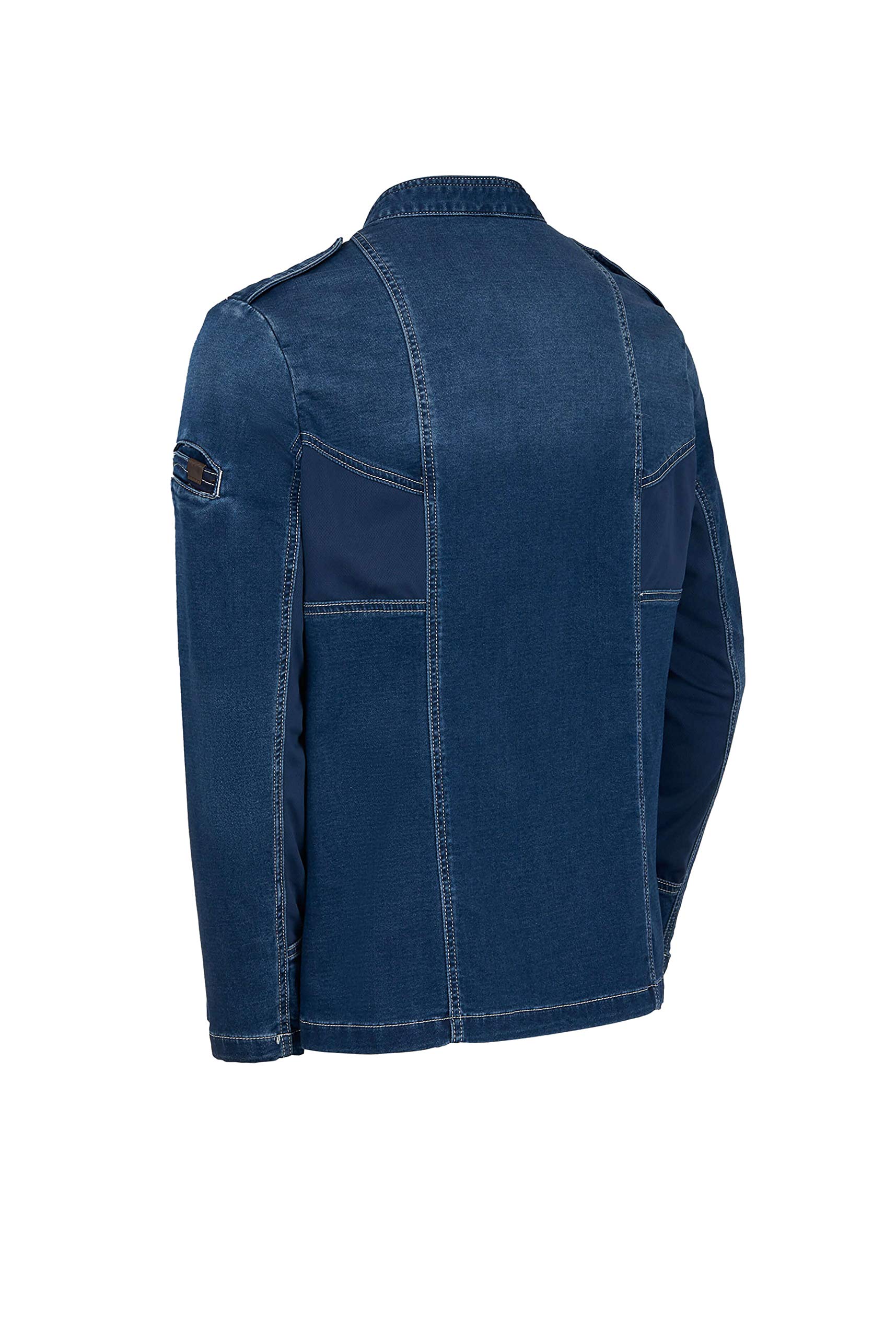 Chaquetilla Cocinero Hombre de Manga Larga con Corchetes. Tejido de Malla en Las Mangas y Espalda para Mejorar la transpirabilidad. Ropa Cocina/Hostelería. Ref: 4130