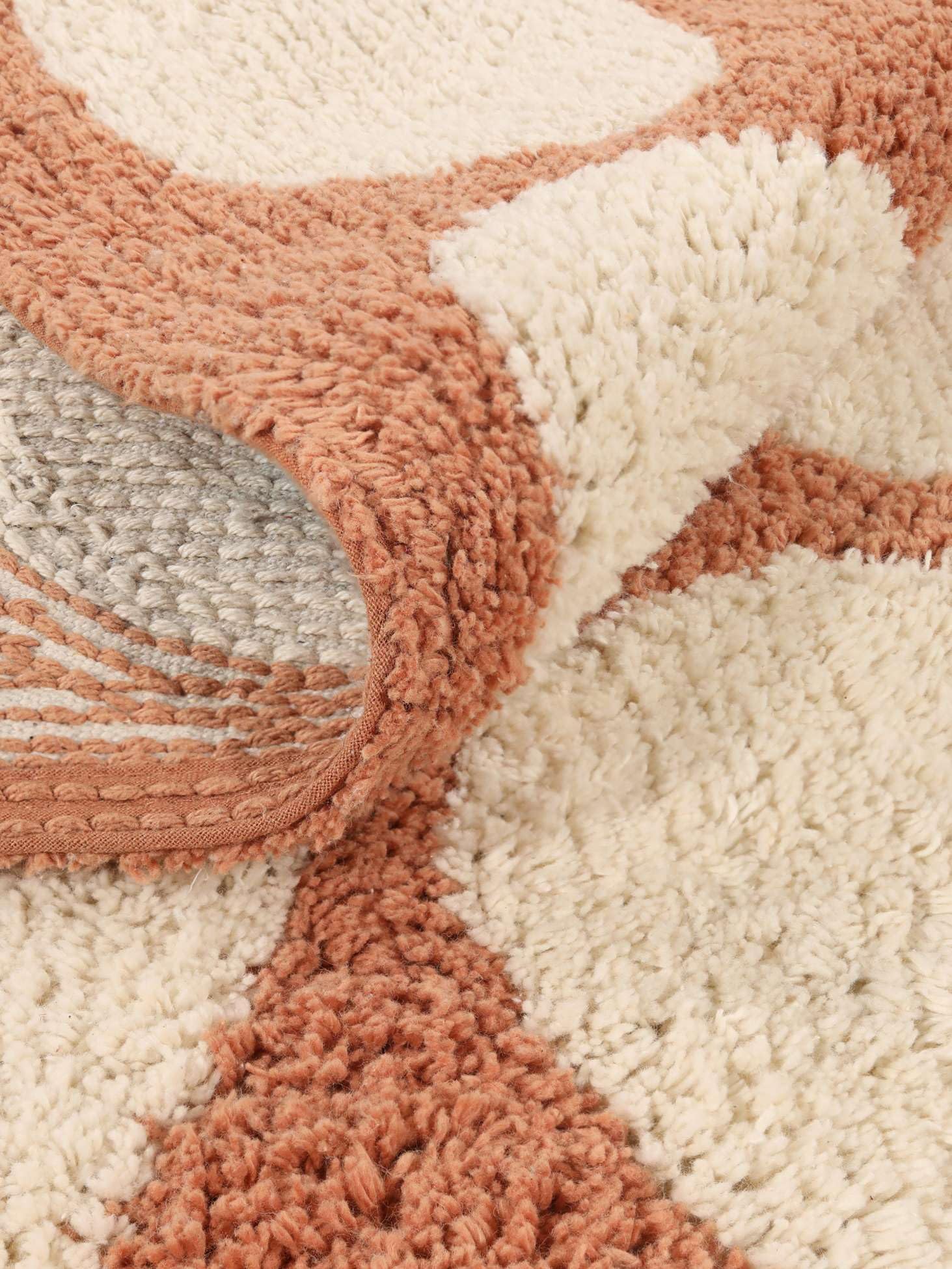 RugVista Thalassa Tappetino da bagno, Rettangolare, 60 x 90 cm, Terracotta | Pelo medio, Lavabile in lavatrice, Oeko-Tex 100, Bagno