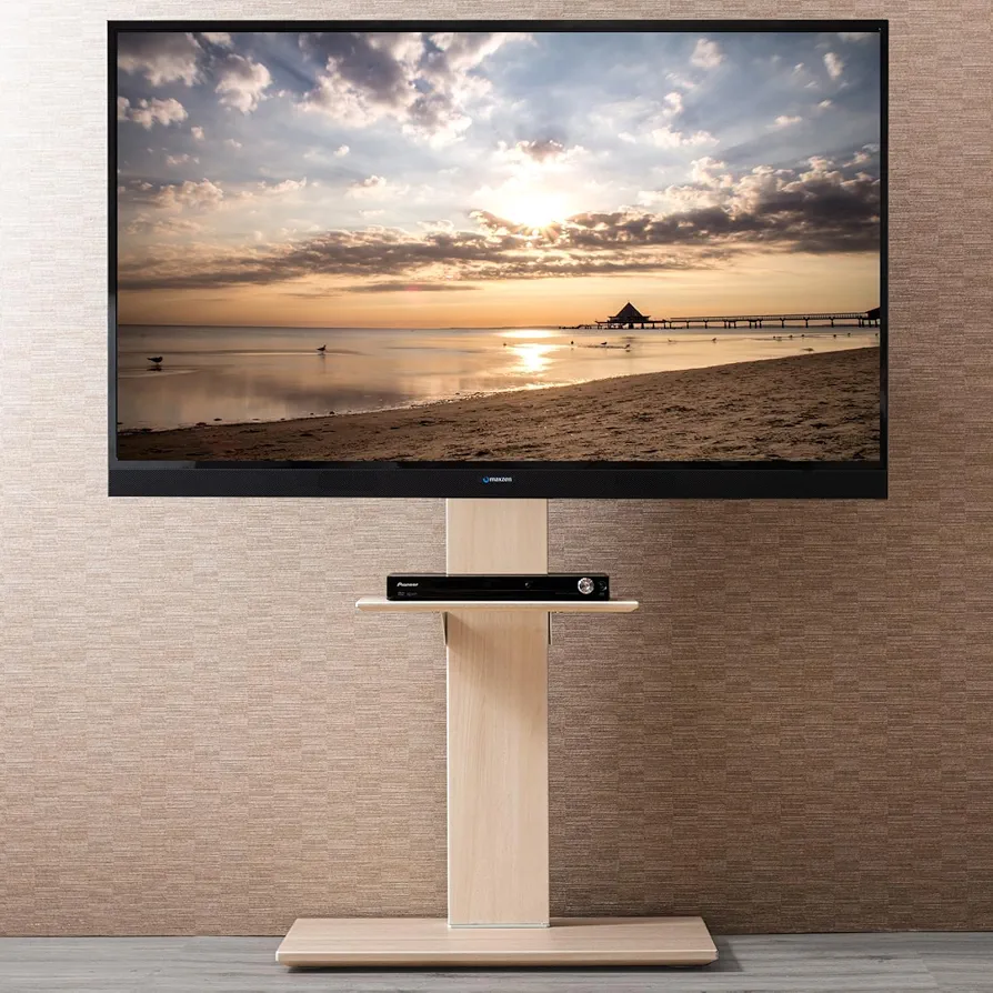 未使用品　タンスのゲン テレビスタンド 32~77インチ対応 壁寄せ スタンド 32～77インチ対応] テレビスタンド 隠しキャスター付き 無段階高