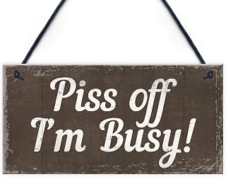 RED OCEAN DO NOT DISTURB Polite Notice Hanging Plaque Wall Door Man Cave Do Not Enter Men Sign