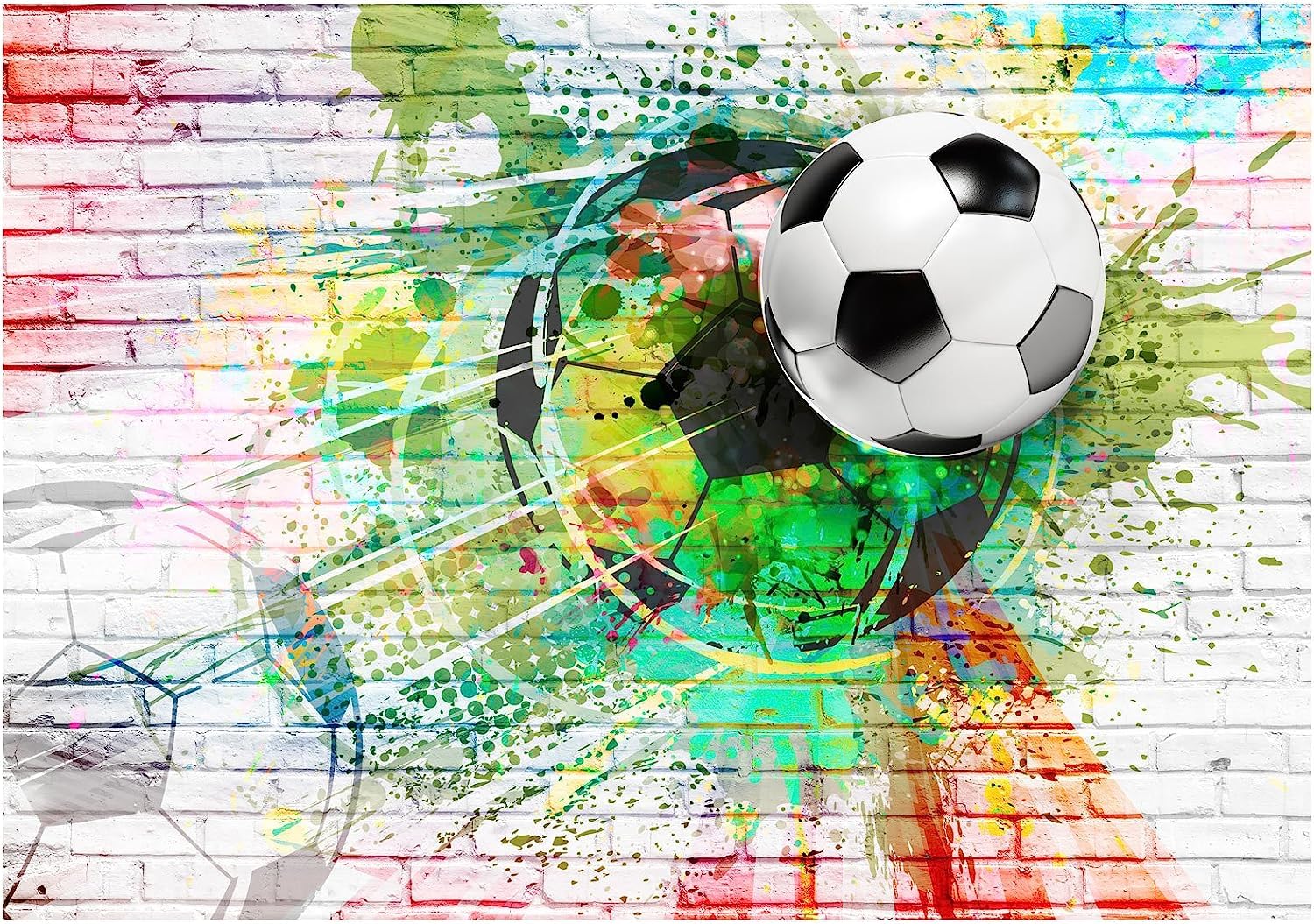 原宿系 SPORTS KIDS パブミラー 壁飾り★サッカー 部活 ヤンキー Amazon | 壁の壁画の壁紙3 dサッカースポーツアート壁の絵画リビング