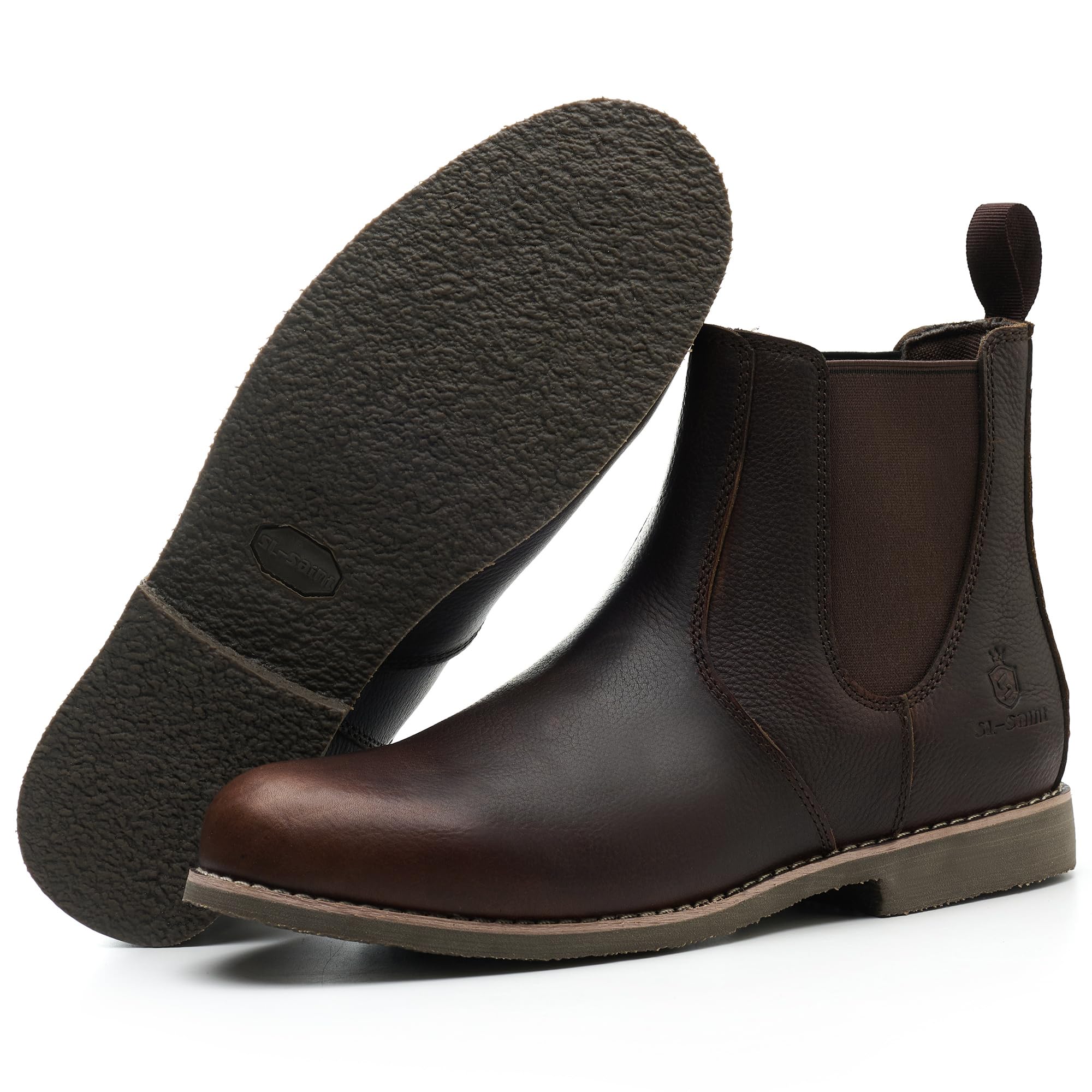 Herren Handgefertigte Klassische Chelsea-Stiefel Aus Echtem Rindsleder Slip On Mode