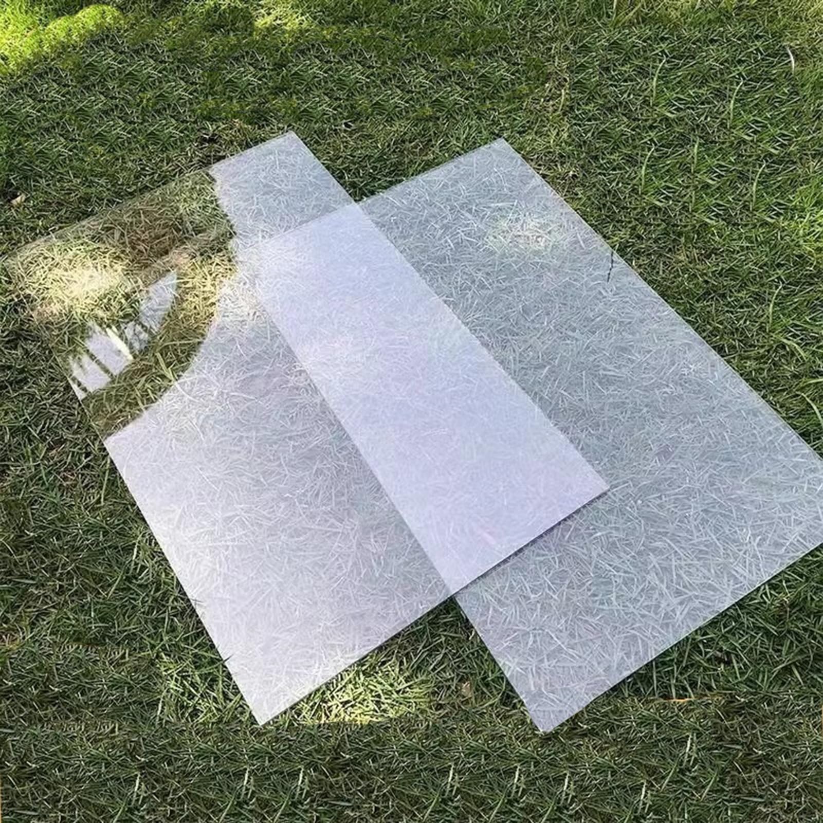 Placas de Policarbonato Transparente, Hoja Metacrilato PC Placa, Protección UV Paneles de Techo Transparente for Invernaderos Jardines Garaje(1x8m/3.28x26.24ft)