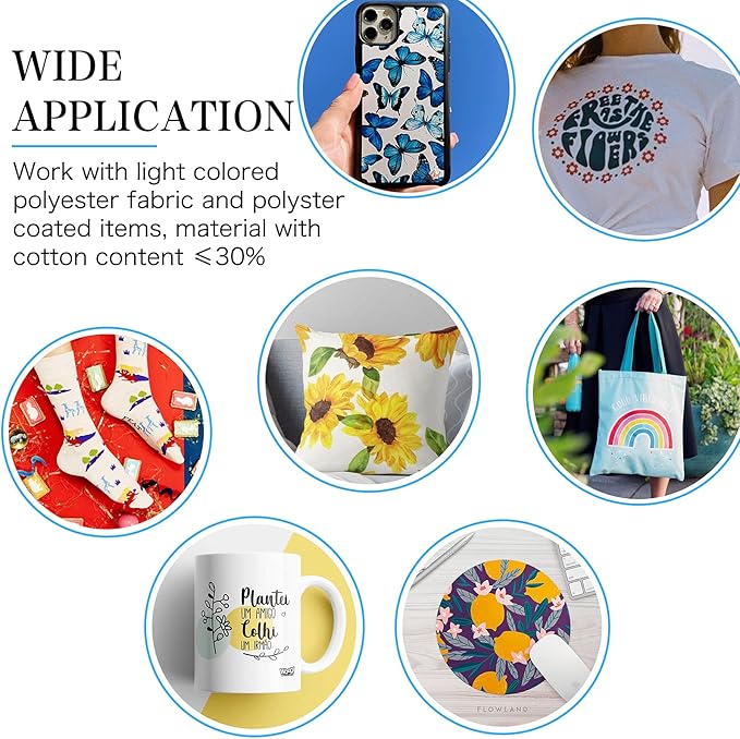 Prensa de calor automática para tazas HTVRONT (Azul) con 150 hojas A4 miniatura 8