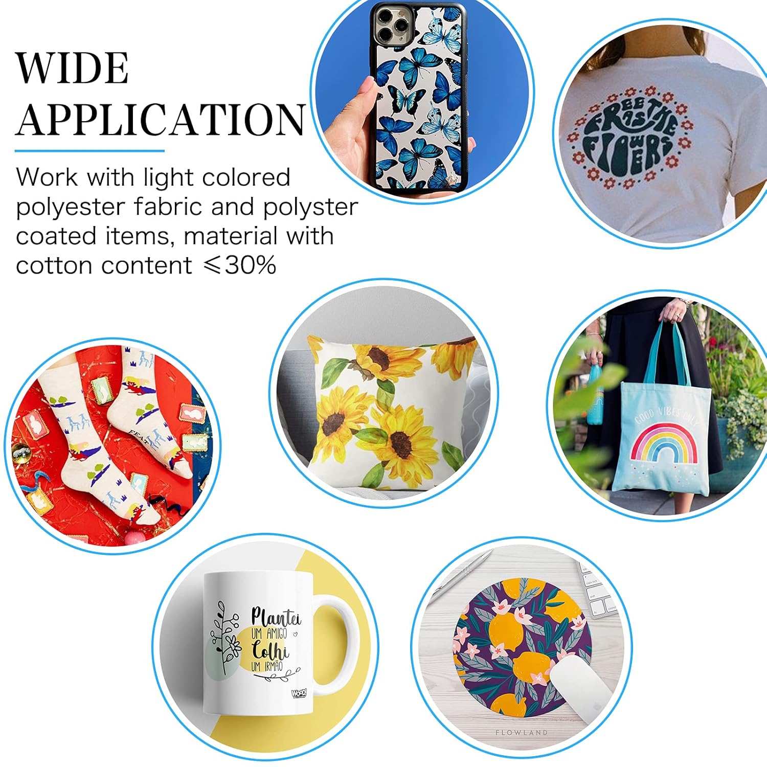 HTVRONT Sublimation Paper 8.5 x 11 inches - 150 Sheets Sublimation Paper Compatible with Inkjet Printer 120gsm : Office Products